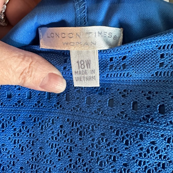 London Times Blue Dress - Picture 7 of 8